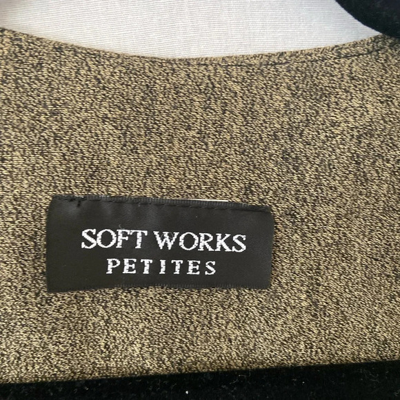 Soft Works Petite cheetah  Cardigan Sz L - Picture 3 of 7
